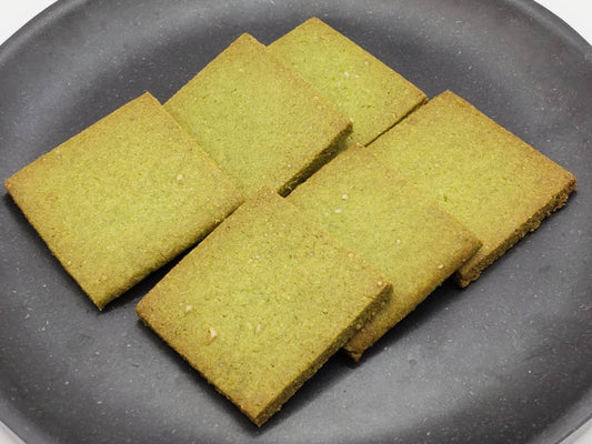 米粉クッキー抹茶味の写真